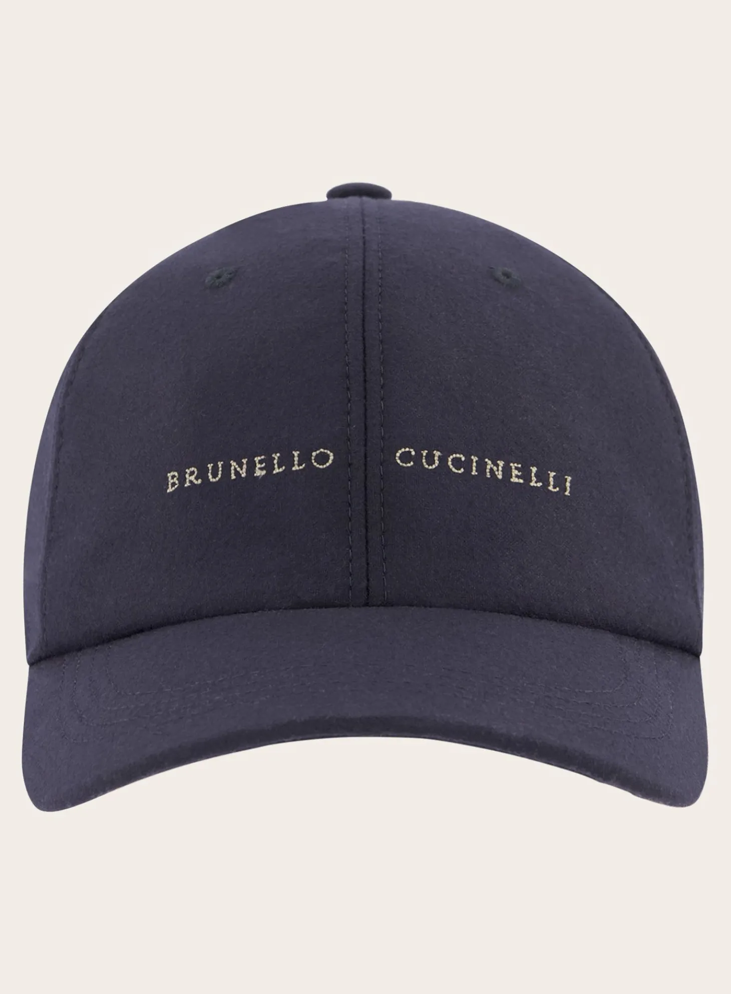 Brunello Cucinelli Baseball Cap Met Geborduurd Logo Blue Navy Best