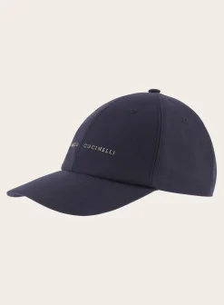 Brunello Cucinelli Baseball Cap Met Geborduurd Logo Blue Navy Best