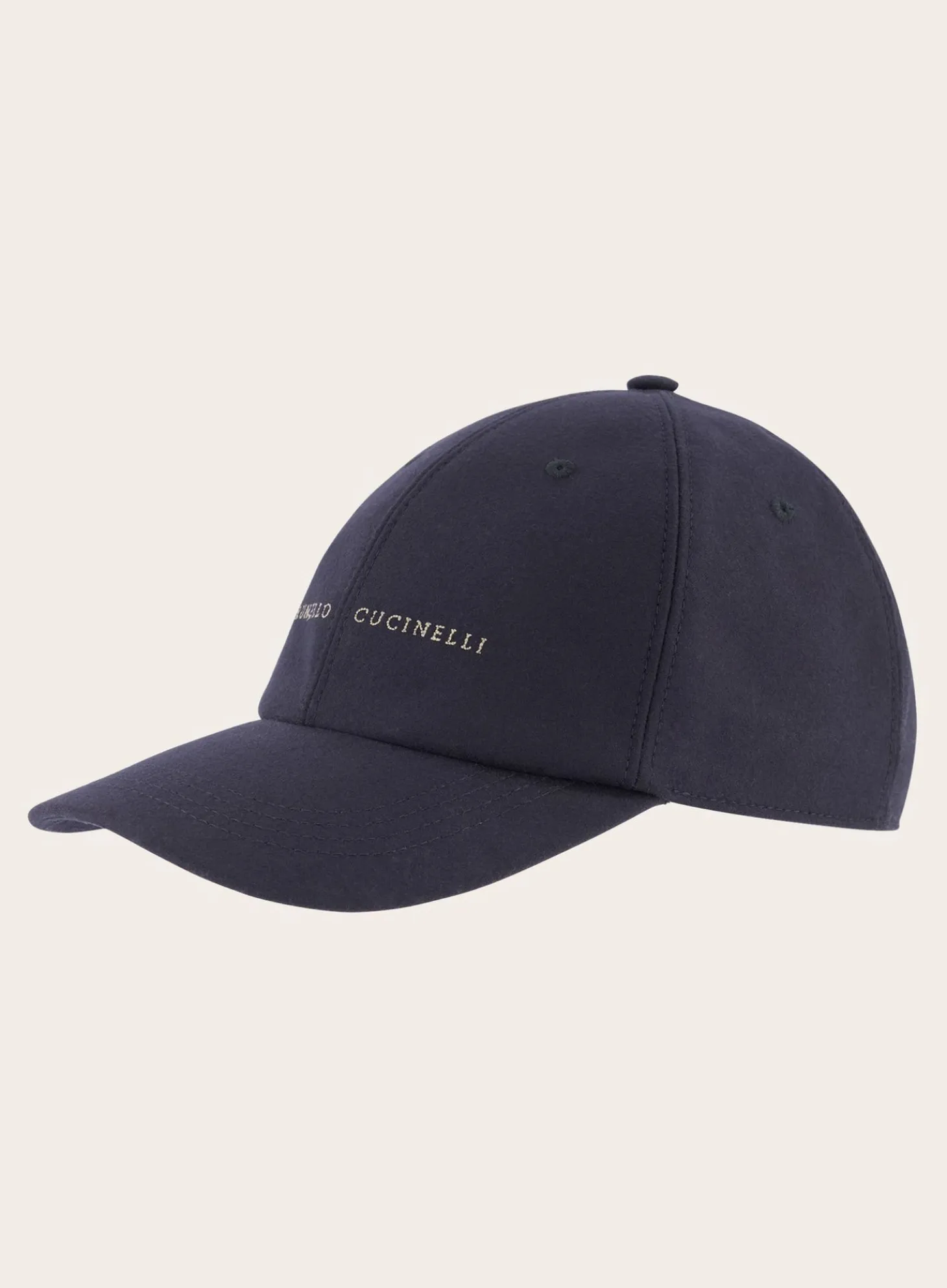 Brunello Cucinelli Baseball Cap Met Geborduurd Logo Blue Navy Best