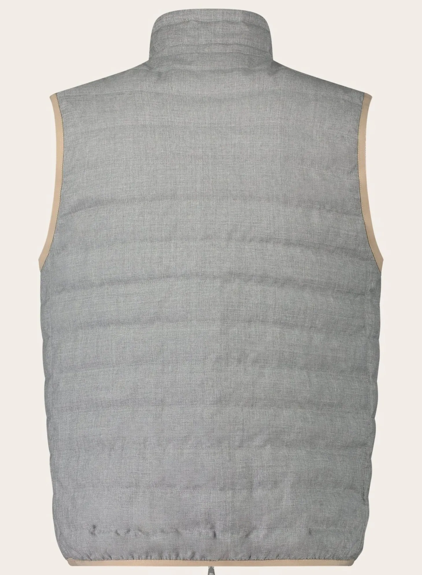 Brunello Cucinelli Bodywarmer Van Virgin Wol Grijs Flash Sale