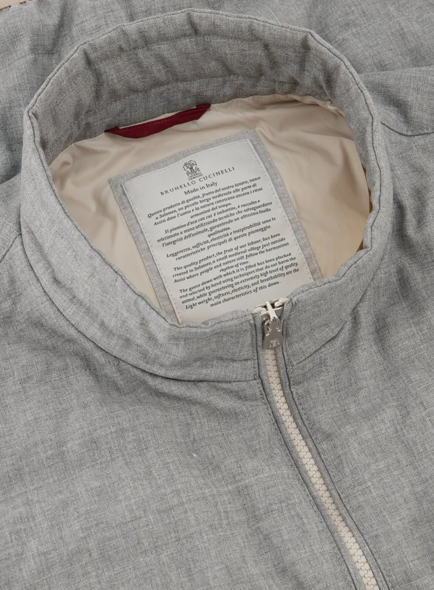 Brunello Cucinelli Bodywarmer Van Virgin Wol Grijs Flash Sale