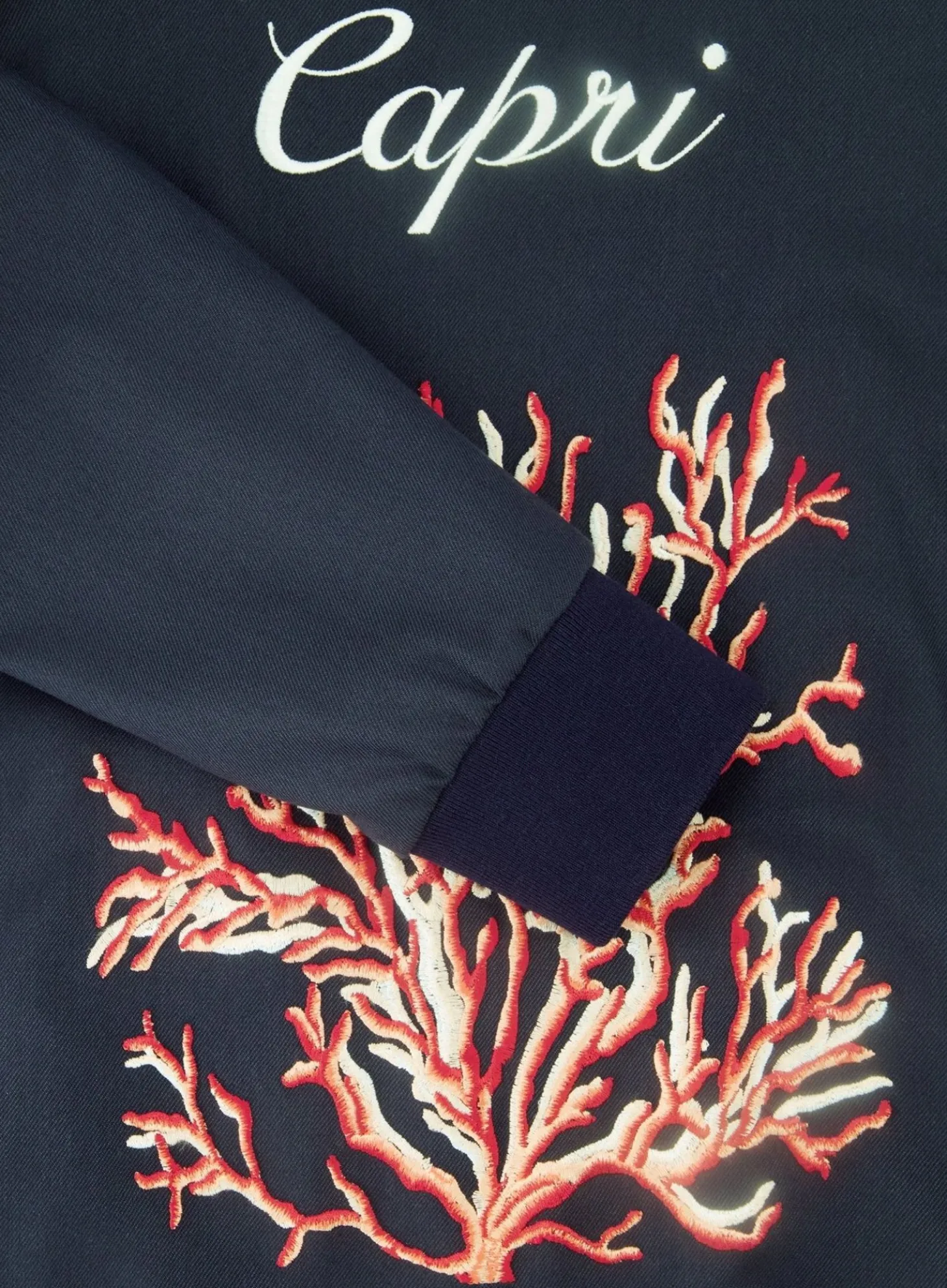 Isaia Bomberjack Met Print Van Wol, Zijde En Cashmere Blue Navy Online