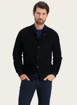 KIRED Bomberjack Van Suede Blue Navy Store