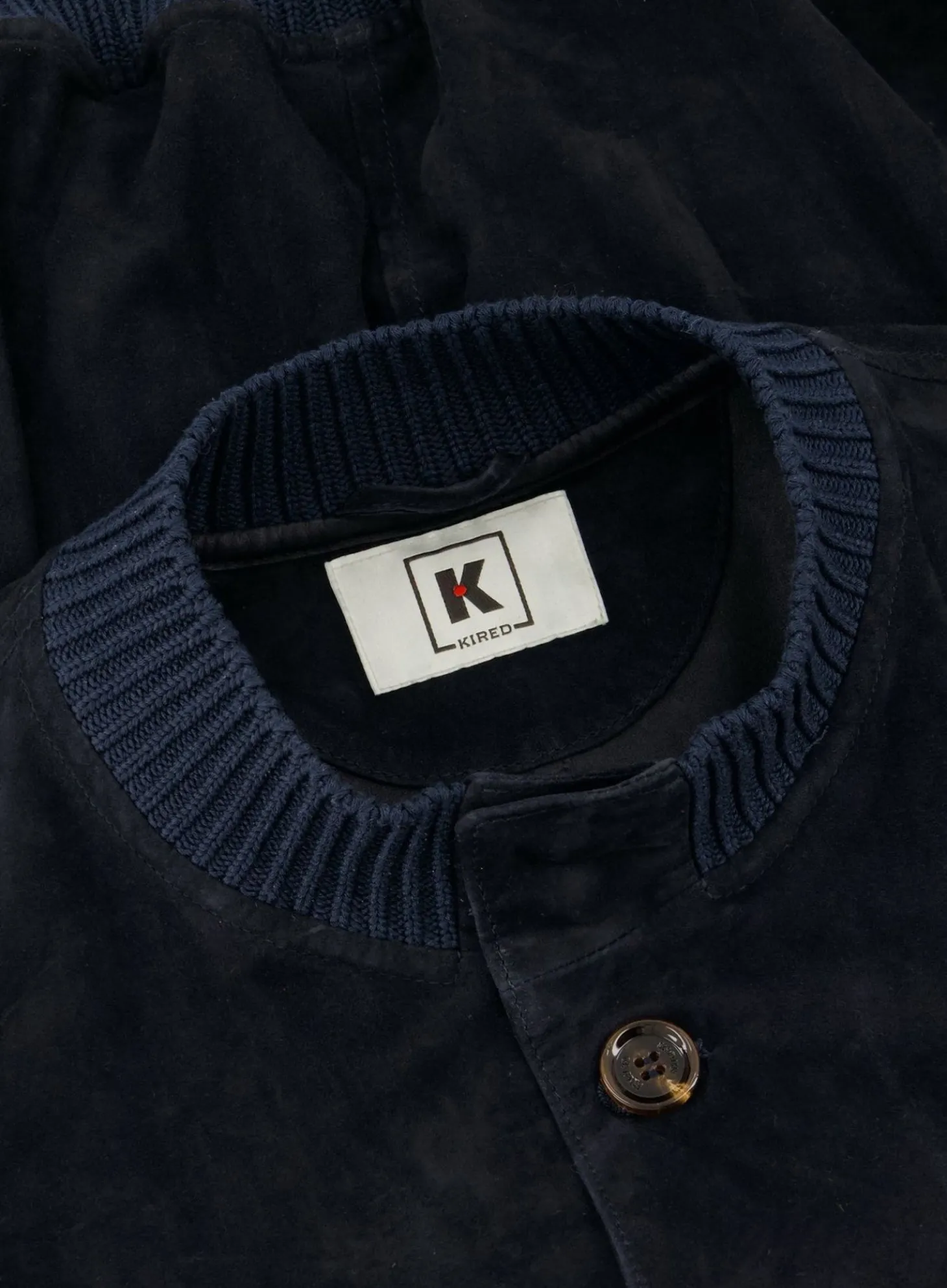 KIRED Bomberjack Van Suede Blue Navy Store