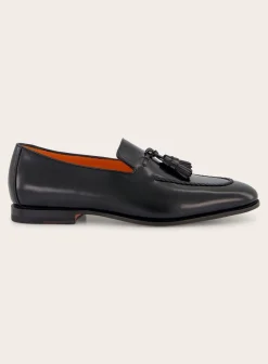 Santoni Carlos Tassel Loafers Van Leer Hot