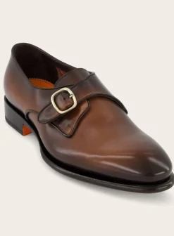 Santoni Carter Gespschoenen Van Leer D.Bruin Cheap