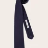 Eugenio Marinella Classic Stropdas Van Zijde Blue Navy Store