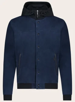 Moorer Darren Jack Van Suede Jeans Blauw Shop