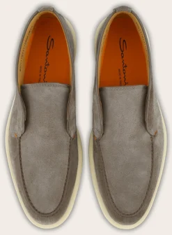 Santoni Detroit Instappers Van Suede Cheap