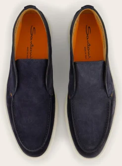 Santoni Detroit Instappers Van Suede Cheap
