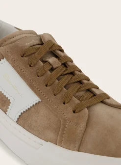 Santoni Double Buckle Sneakers Van Suede Store