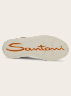 Santoni Double Buckle Sneakers Van Suede Store