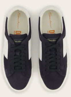 Santoni Double Buckle Sneakers Van Suede Store