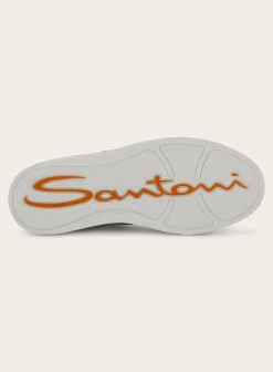 Santoni Double Buckle Sneakers Van Suede Store
