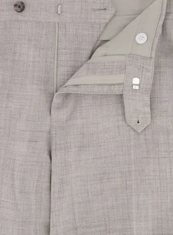 OGÉR Driedelig Pak Van Wol, Zijde En Linnen Beige Flash Sale