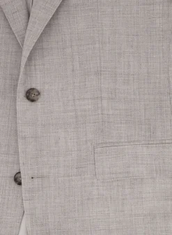 OGÉR Driedelig Pak Van Wol, Zijde En Linnen Beige Flash Sale