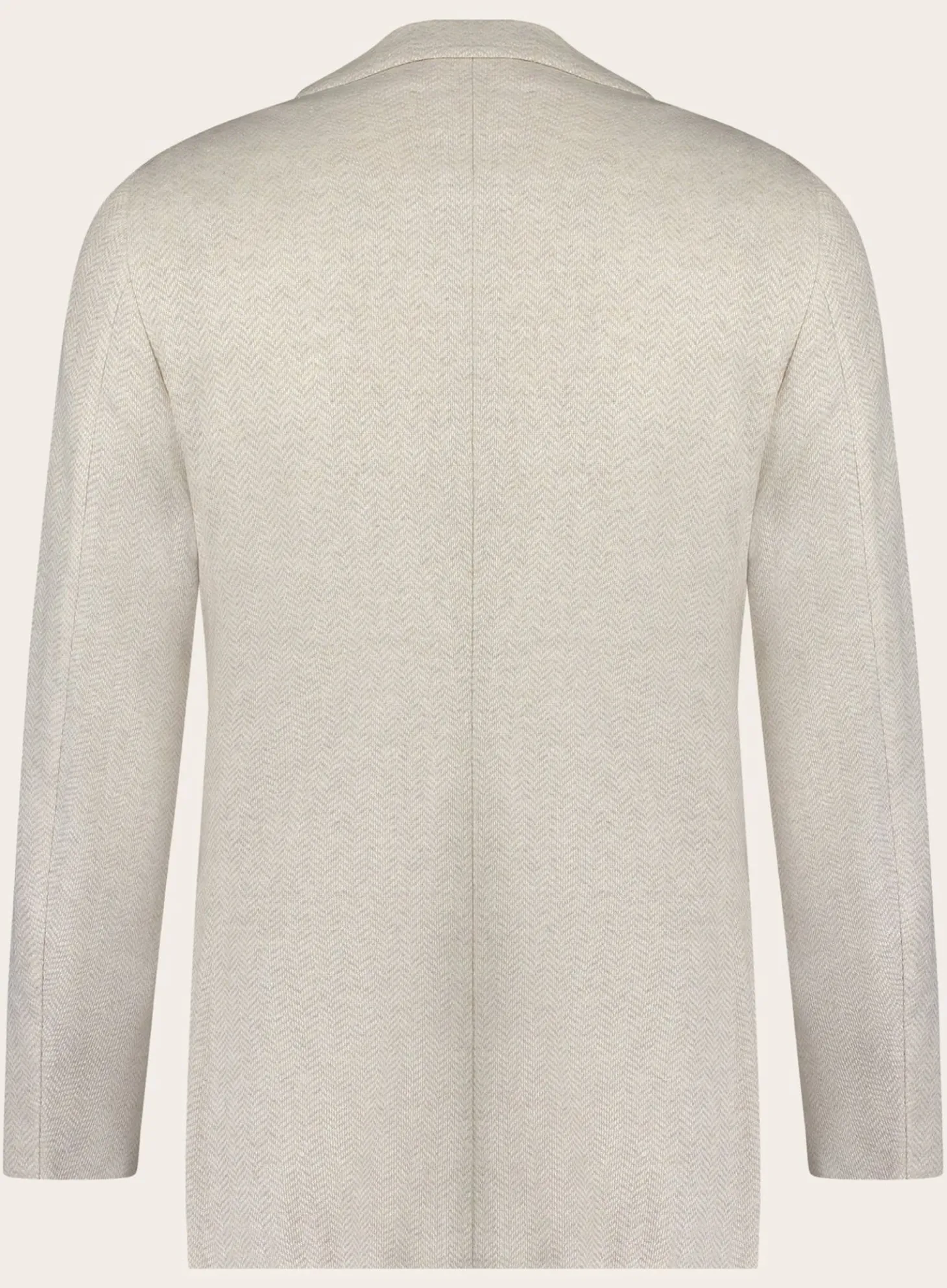 Isaia Gemeleerd Jasje Van Linnen En Katoen Beige Clearance