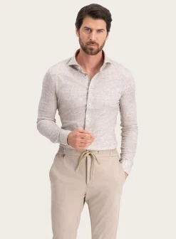 OGÉR Gemeleerd Shirt Van Katoen Online