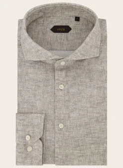 OGÉR Gemeleerd Shirt Van Katoen Online