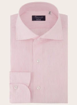 Finamore Gestreept Shirt Van Katoen En Linnen Store