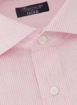 Finamore Gestreept Shirt Van Katoen En Linnen Store