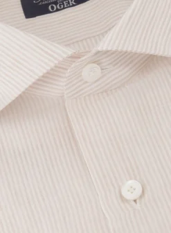 Finamore Gestreept Shirt Van Katoen En Linnen Store