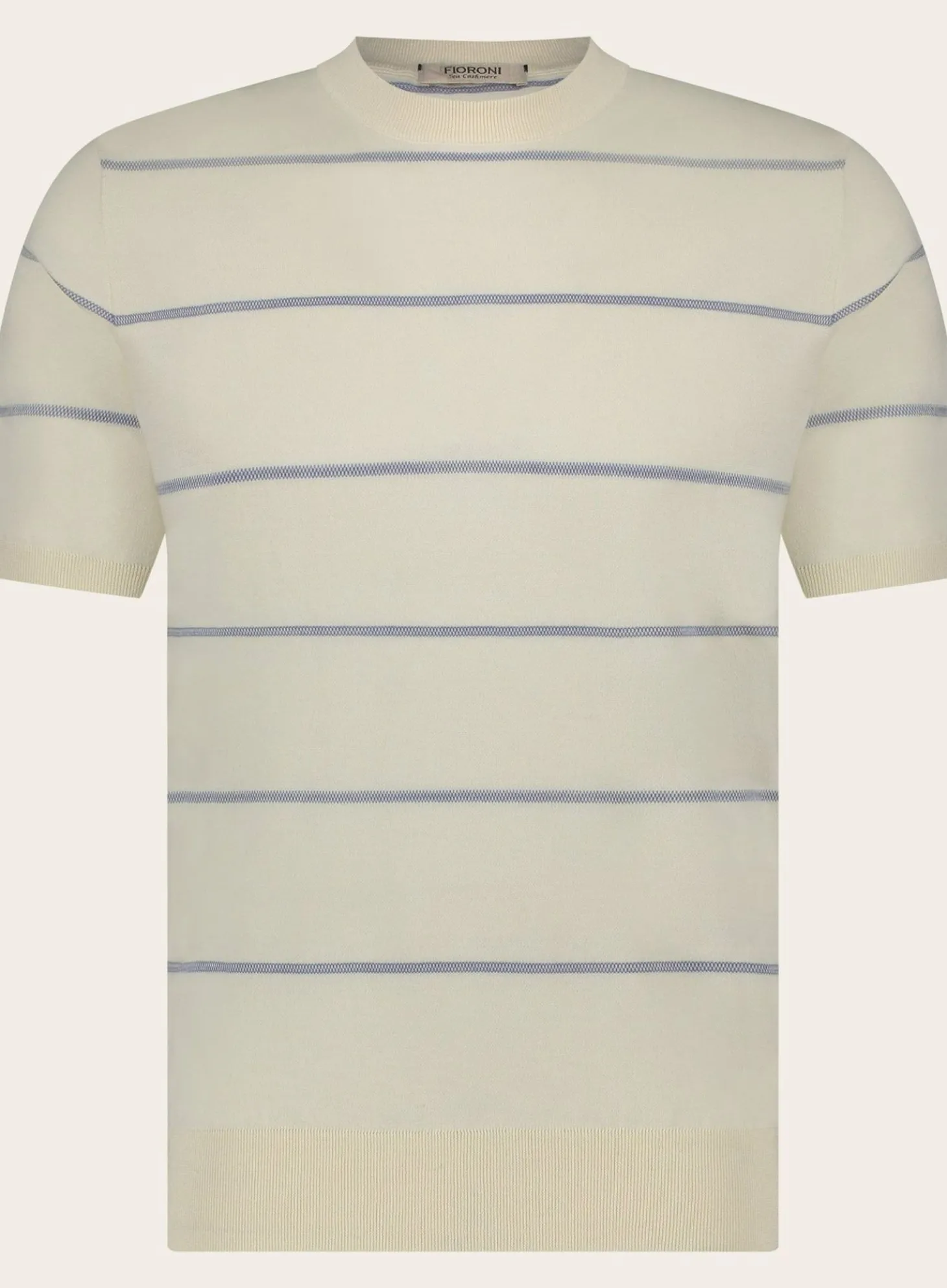 Fioroni Gestreept T-Shirt Van Katoen En Cashmere Sale