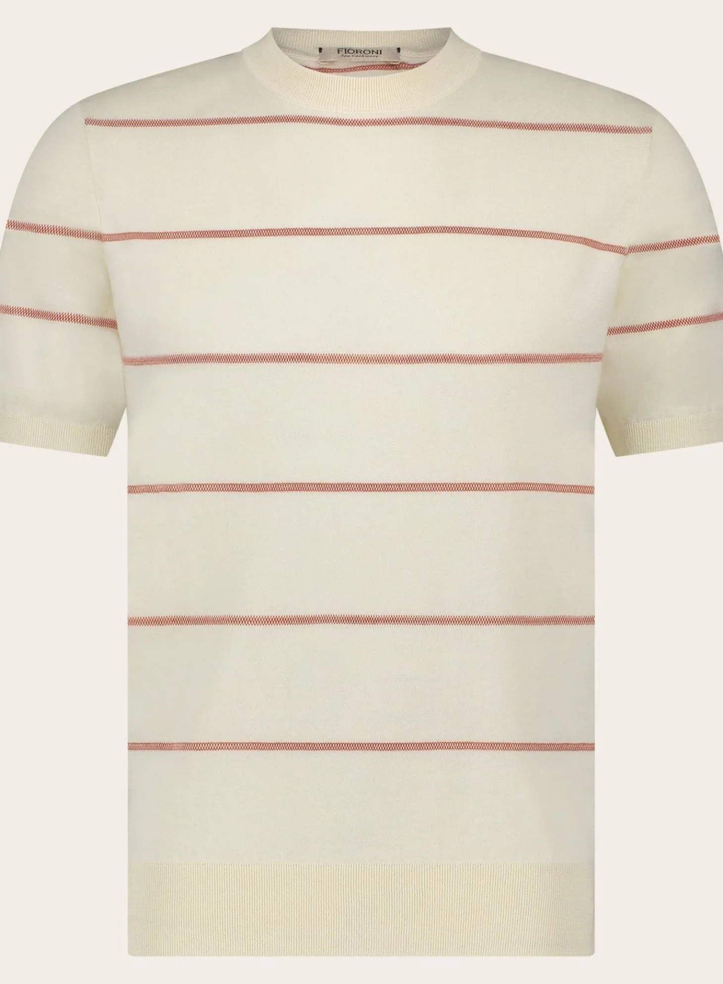 Fioroni Gestreept T-Shirt Van Katoen En Cashmere Sale