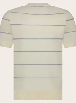 Fioroni Gestreept T-Shirt Van Katoen En Cashmere Sale