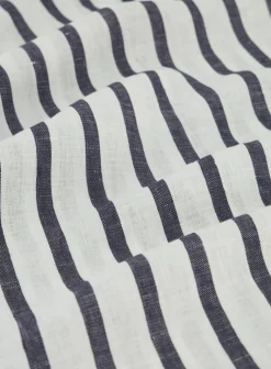 Isaia Gestreepte Polo Van Linnen Wit Store