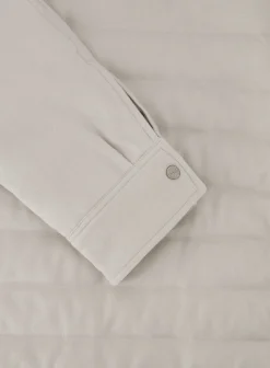 Herno Gewatteerd Jack Van Zijde En Katoen Licht Taupe Best