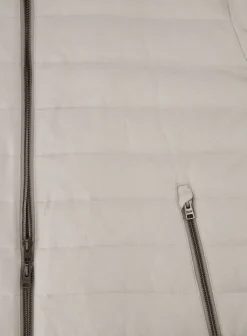 Herno Gewatteerd Jack Van Zijde En Katoen Licht Taupe Best