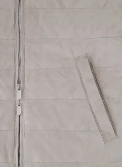 Mandelli Gewatteerde Bodywarmer Van Suede L.Beige Fashion