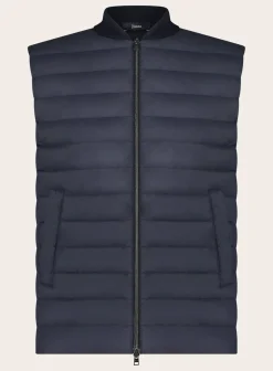 Herno Gewatteerde Bodywarmer Van Wol En Zijde Discount