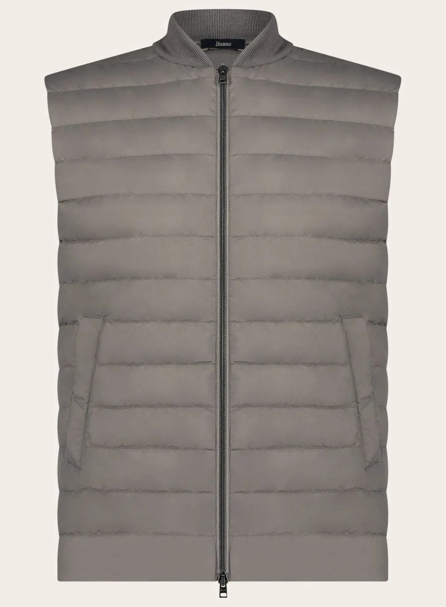 Herno Gewatteerde Bodywarmer Van Wol En Zijde Discount