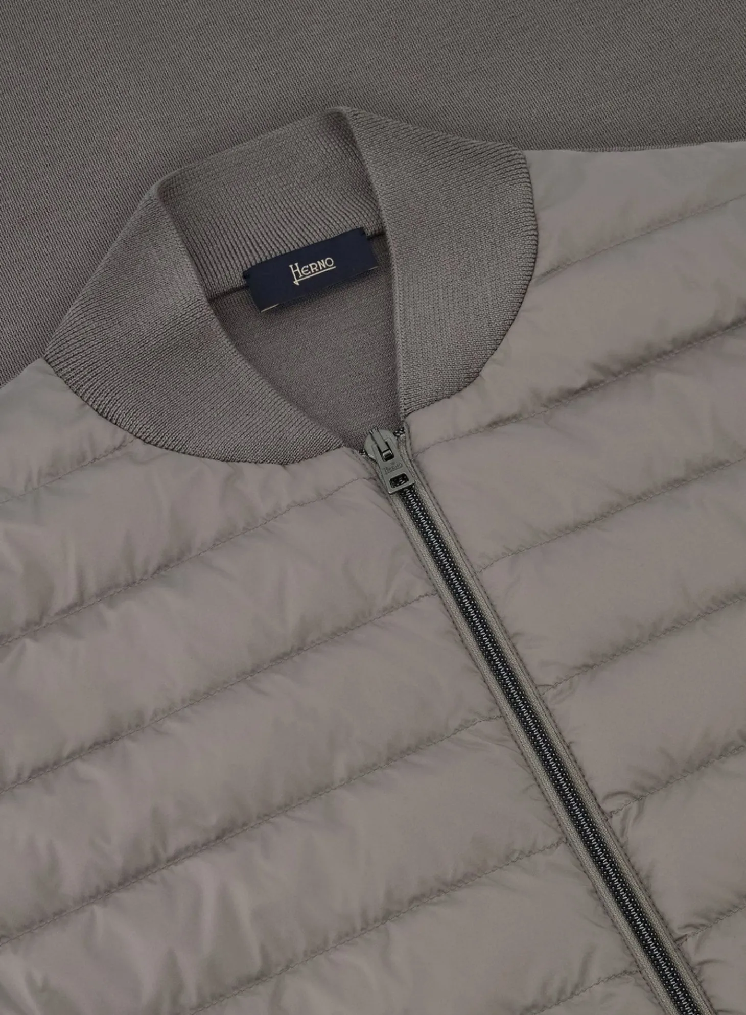 Herno Gewatteerde Bodywarmer Van Wol En Zijde Discount