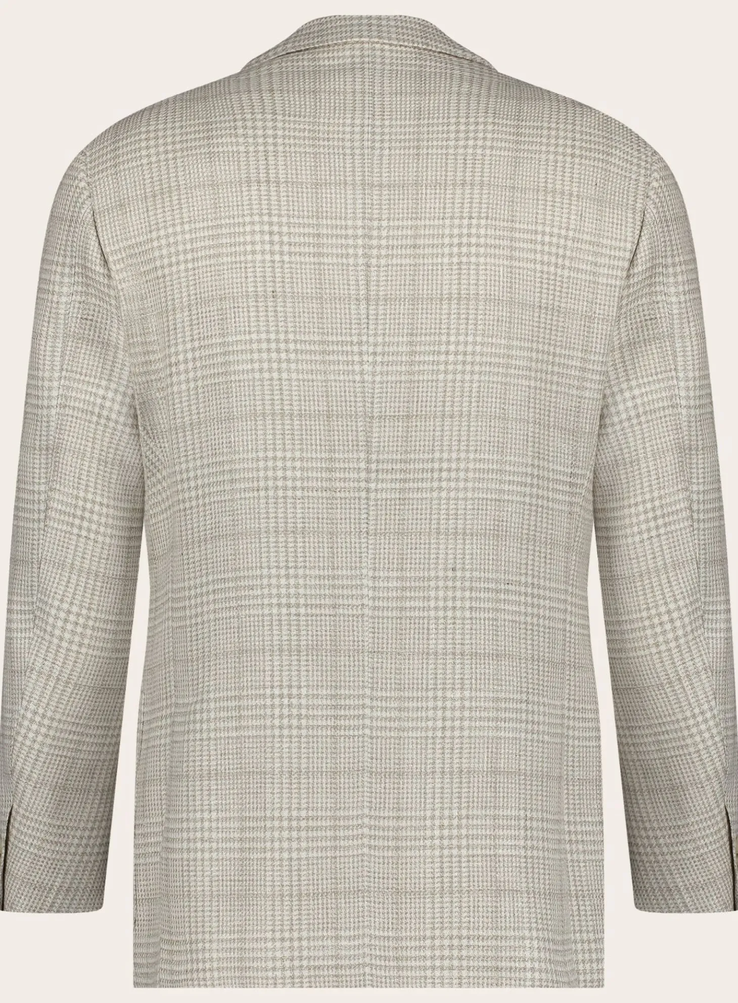 Corneliani Glencheck Jasje Van Wol Beige Hot