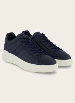 Hogan H580 Sneakers Van Leer Blue Navy Shop