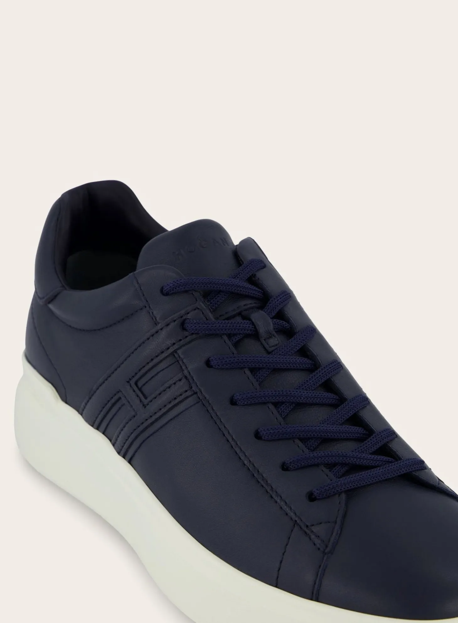 Hogan H580 Sneakers Van Leer Blue Navy Shop