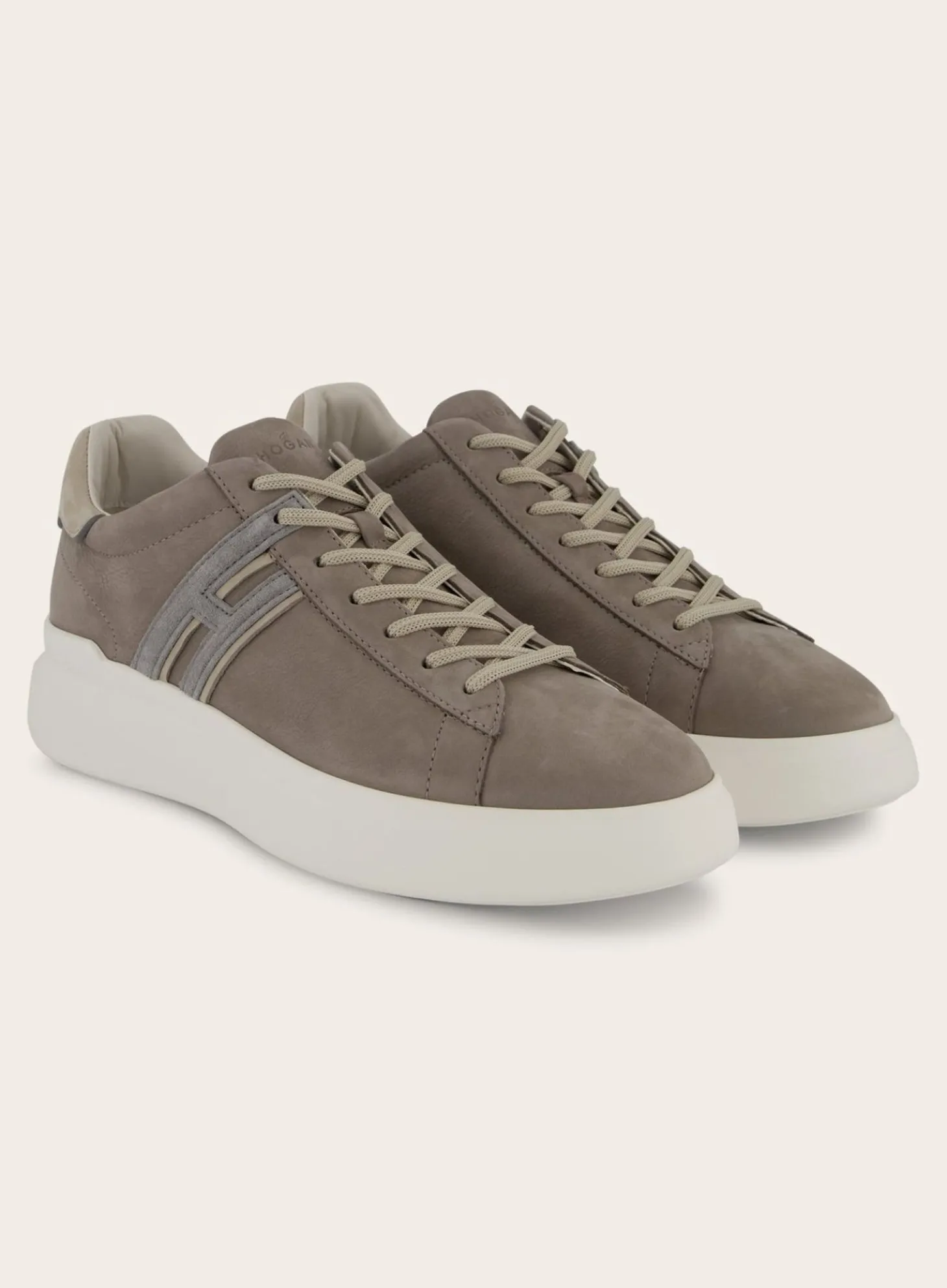 Hogan H580 Sneakers Van Suede Taupe Hot