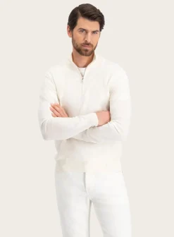 OGÉR Italian Knitwear Half-Zip Trui Van Wol Clearance