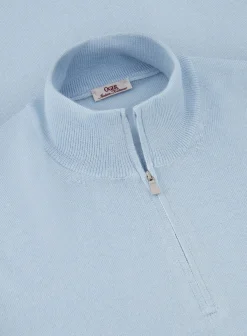 OGÉR Italian Knitwear Half-Zip Trui Van Wol Clearance