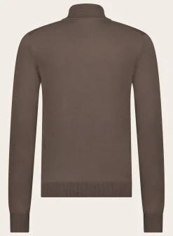 OGÉR Italian Knitwear Half-Zip Trui Van Wol Clearance