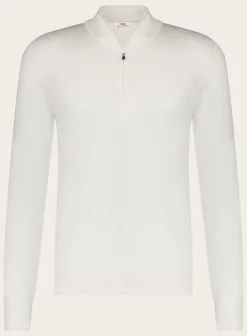 OGÉR Italian Knitwear Half-Zip Trui Van Wol Clearance