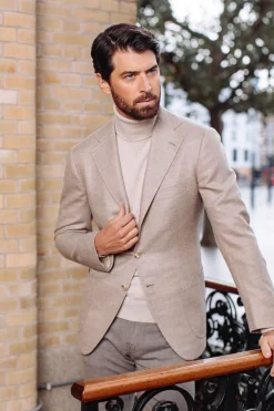 Cesare Attolini Handgemaakt Jasje Van Cashmere Beige Cheap