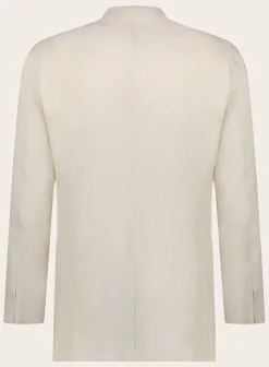 Orazio Luciano Handgemaakt Jasje Van Katoen En Linnen L.Beige Online