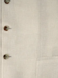 Orazio Luciano Handgemaakt Jasje Van Katoen En Linnen L.Beige Online