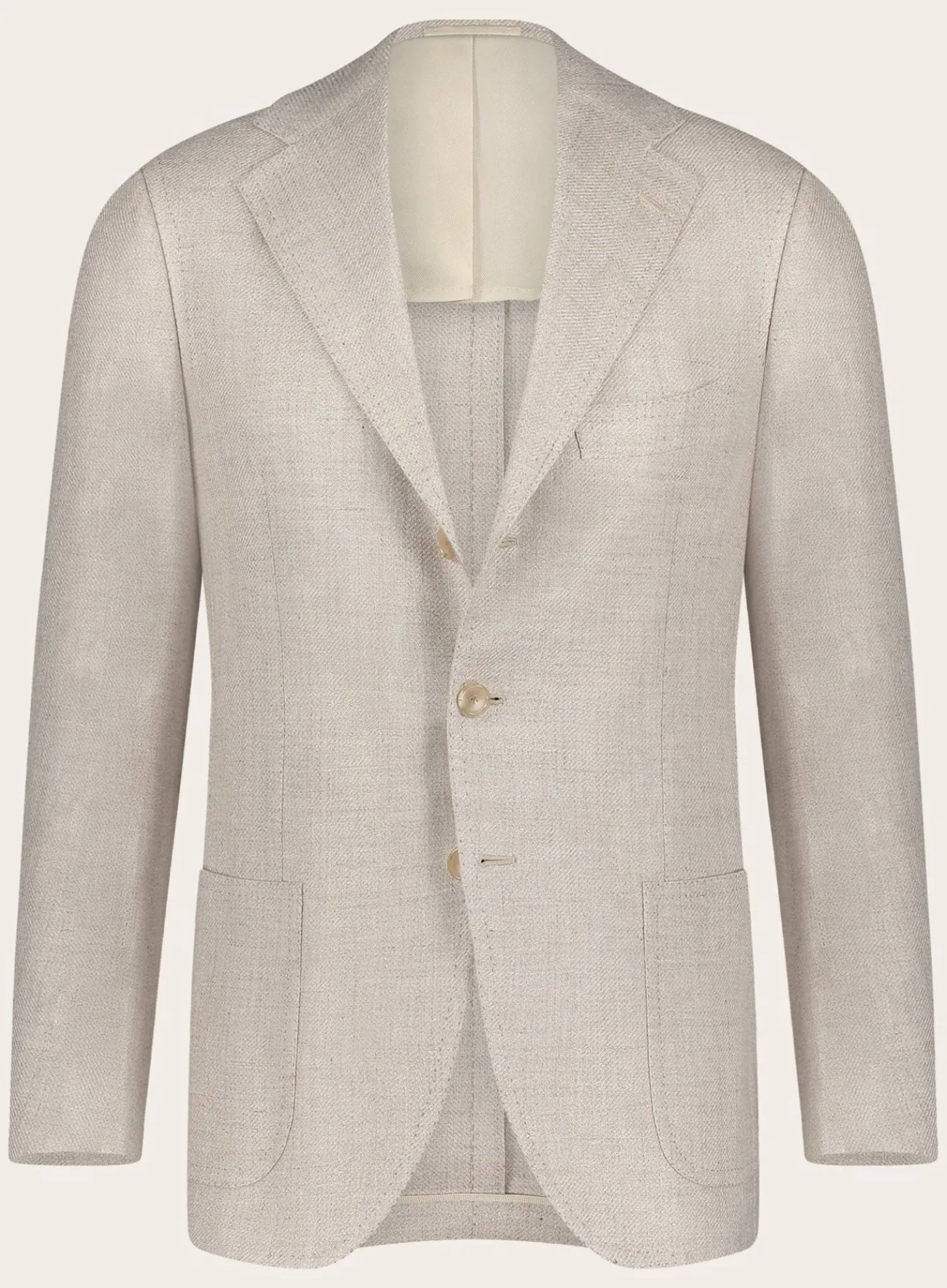 Cesare Attolini Handgemaakt Jasje Van Linnen, Zijde En Katoen Beige Cheap