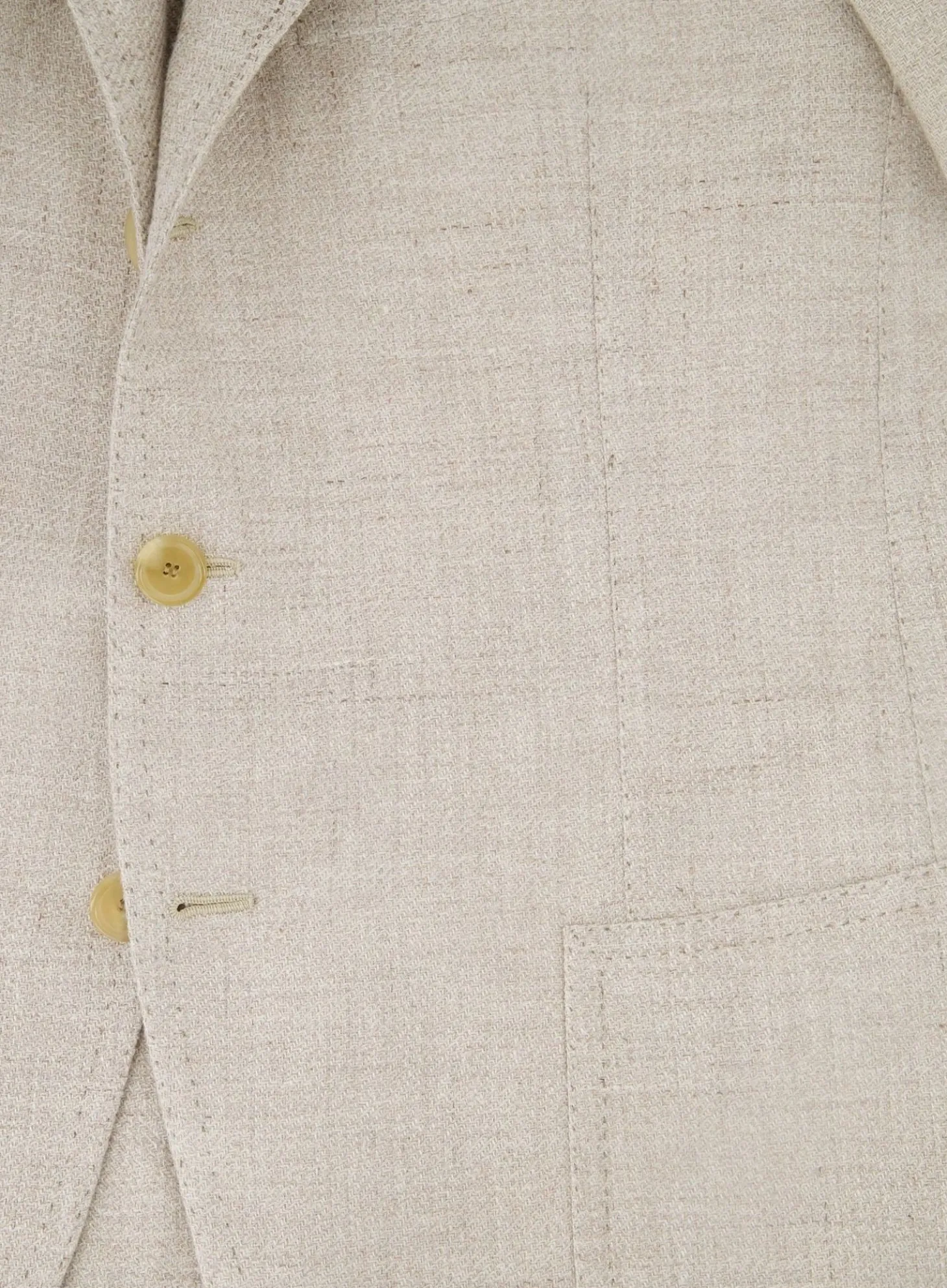 Cesare Attolini Handgemaakt Jasje Van Linnen, Zijde En Katoen Beige Cheap