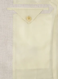 Cesare Attolini Handgemaakt Jasje Van Linnen, Zijde En Katoen Beige Cheap